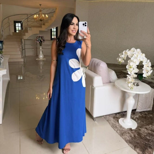 Isavelle™ - Robe Sans Manches à Imprimé Floral